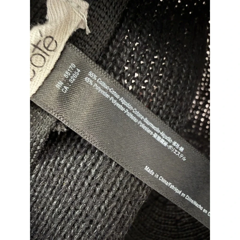 Ecote Urban Outfitters Cotton Black‎ Knit Wide Brim Fedora Hat